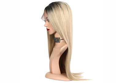 China Synthetische Faser-farbige Haar-Perücken, 130% Dichte-Schwarz-blonde Mischfarbperücken fournisseur