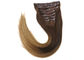 Menschenhaar-Klipp der Jungfrau-peruanisches Haar-Erweiterungs-100 in der weichen seidigen geraden Welle fournisseur