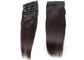 Glänzendes elegantes Klipp in natürliche Haar-Erweiterungen kundengebundener Farbe für schwarze Frauen fournisseur