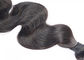 Glattes Gefühls-lange brasilianische Haar-Webart, unverarbeitete Haar-Bündel mit Schließung fournisseur